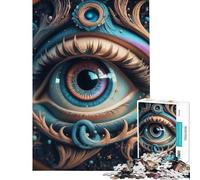 Puzzle da 1000 pezzi per adolescenti con occhio surreale e stelle giocattolo fai-da-te con taglio di precisione ideale come regalo per tutta la famiglia (38x52cm)