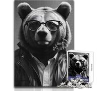 Puzzle da 1000 pezzi per adolescenti con orsi, animali fantastici, design meraviglioso, gioco, regalo di compleanno, opera d'arte, dimensioni 38x26cm