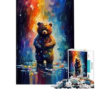 Puzzle da 1000 pezzi per adolescenti con orso emozionale giochi educativi giocattoli didattici regalo di compleanno decorazione per la casa (dimensioni 50x75cm)