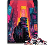 Puzzle da 1000 pezzi per adolescenti con paesaggio al neon, per età pari o superiore a 14 anni, giocattolo educativo intellettuale decomprimente, ottimo regalo, 26x38cm