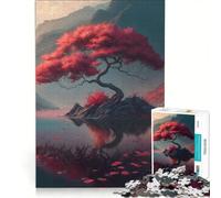 Puzzle da 1000 pezzi per adolescenti con paesaggio asiatico e albero, gioco rilassante, antistress intellettuale, regalo di compleanno e unico 50x75cm