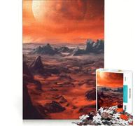 Puzzle da 1000 pezzi per adolescenti con paesaggio di Marte e pianeta rosso gioco rilassante sfida impegnativa compleanno e altre occasioni 50x75cm
