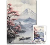 Puzzle da 1000 pezzi per adolescenti con paesaggio giapponese, accogliente e rilassante, divertimento per il tempo libero, vestibilità perfetta, alta precisione, dimensioni giocattolo 38x52cm
