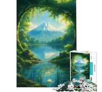 Puzzle da 1000 pezzi per adolescenti con paesaggio sereno di montagna e lago gioco rompicapo giocattolo intellettuale ottimo regalo per donne (dimensioni 50x75cm)