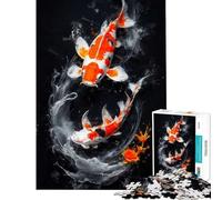Puzzle da 1000 pezzi per adolescenti con paesaggio sottomarino Koi gioco antistress per adulti sfida educativa di assemblaggio (dimensioni 50x75cm)
