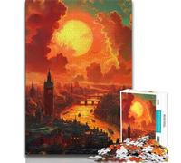 Puzzle da 1000 pezzi per adolescenti con paesaggio urbano di Londra,1000 pezzi per adulti e adolescenti,ideale come regalo per tutta la famiglia,adatto per bambini di età compresa tra e 14 anni