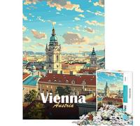 Puzzle da 1000 pezzi per adolescenti con paesaggio urbano di Vienna gioco educativo da 1000 pezzi sfida impegnativa divertimento per tutta la famiglia (38x52cm)