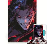 Puzzle da 1000 pezzi per adolescenti con personaggio anime dagli occhi rossi, gioco per famiglie, decorazione da parete, per rafforzare l'amore tra le coppie 38x26cm