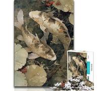 Puzzle da 1000 pezzi per adolescenti con pesci koi 1000 pezzi per adulti regali presente e regalo per amanti o amici (50x75cm)