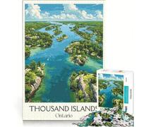 Puzzle da 1000 pezzi per adolescenti con poster di viaggio dell'Ontario, giocattolo antistress, decorazione per la casa, collezione d'artista, belle arti 38x52cm