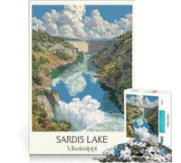 Puzzle da 1000 pezzi per adolescenti con poster di viaggio sul Mississippi, gioco per famiglie, decorazione da parete, per rafforzare l'amore tra le coppie 38x52cm