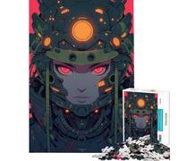 Puzzle da 1000 pezzi per adolescenti con protagonista una donna samurai cyberpunk un gioco educativo e stimolante per tutta la famiglia un regalo divertente e spiritoso per i compleanni (38x52cm)