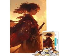 Puzzle da 1000 pezzi per adolescenti con protagonista una donna samurai un gioco rompicapo che stimola la mente e intellettuali Un regalo divertente e spiritoso (dimensioni 38x26cm)