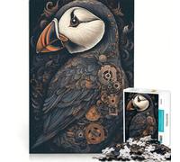 Puzzle da 1000 pezzi per adolescenti con pulcinella di mare decorazione da parete passatempo ideale per le vacanze a casa per rafforzare il legame di coppia 38x26cm