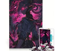 Puzzle da 1000 pezzi per adolescenti con ragazza anime cyberpunk e drago, gioco rompicapo, difficile e stimolante, ideale come regalo per tutta la famiglia 38x52cm