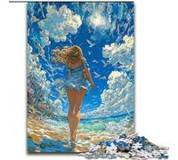 Puzzle da 1000 pezzi per adolescenti con ragazza anime giapponese, allena il cervello e le mani, regalo di compleanno unico per bambini dai 14 anni in su (dimensioni 50x75cm)