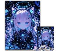 Puzzle da 1000 pezzi per adolescenti con ragazza anime giapponese, puzzle in legno per età 14 e oltre, decorazione per la casa, regalo di opere d'arte 50X75CM