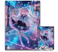 Puzzle da 1000 pezzi per adolescenti con ragazza anime giapponese, puzzle in legno per età 14 e oltre, decorazione per la casa, regalo di opere d'arte 50X75CM