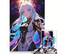 Puzzle da 1000 pezzi per adolescenti con ragazza anime nel cosmo, gioco educativo, regalo di compleanno, collezione d'artista, opera d'arte 50x75cm