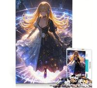 Puzzle da 1000 pezzi per adolescenti con ragazza anime nello spazio, gioco educativo, regalo di compleanno, collezione d'artista, opera d'arte 50x75cm