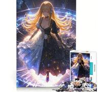 Puzzle da 1000 pezzi per adolescenti con ragazza anime nello spazio, gioco per famiglie, decorazione da parete, per rafforzare l'amore tra le coppie 38x26cm