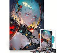 Puzzle da 1000 pezzi per adolescenti con ragazza dai capelli corti e dall'aspetto grazioso,con giunture lisce,divertente e stimolante per il gioco cognitivo,ideale per momenti di svago