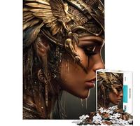 Puzzle da 1000 pezzi per adolescenti con ritratto della dea dorata puzzle per adulti e famiglie gioco di assemblaggio stimolante regalo (dimensioni 50x75cm)