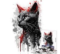 Puzzle da 1000 pezzi per adolescenti con ritratto di blu russo decorazione per la casa giocattoli regalo di compleanno gioco rompicapo lista dei desideri con Babbo Natale dimensioni 50x75cm