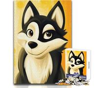 Puzzle da 1000 pezzi per adolescenti con ritratto di husky sorridente, giocattolo, gioco intellettuale, vacanze a casa, regali di Babbo Natale segreto, dimensioni 50x75cm