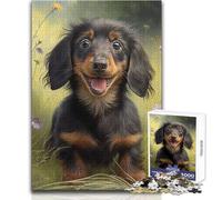Puzzle da 1000 pezzi per adolescenti con ritratto di un simpatico cucciolo, giocattolo, gioco intellettuale, vacanze a casa, regali di Babbo Natale segreto, dimensioni 38x52cm