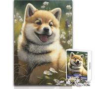 Puzzle da 1000 pezzi per adolescenti con ritratto di un simpatico cucciolo, giocattolo, gioco intellettuale, vacanze a casa, regali di Babbo Natale segreto, dimensioni 38x52cm