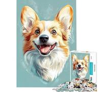 Puzzle da 1000 pezzi per adolescenti con ritratto di Welsh Corgi gioco educativo e stimolante ideale come regalo di compleanno (dimensioni 50x75cm)