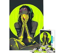 Puzzle da 1000 pezzi per adolescenti con scheletro al neon gioco educativo e stimolante ideale come regalo di compleanno (dimensioni 38x52cm)