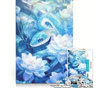 Puzzle da 1000 pezzi per adolescenti con serpente tra i fiori gioco rilassante sfida impegnativa compleanno e altre occasioni 50x75cm