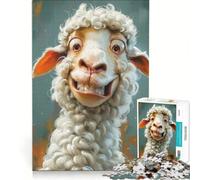 Puzzle da 1000 pezzi per adolescenti con simpatiche pecorelle giocattolo educativo sfida impegnativa ideale come regalo 38x52cm