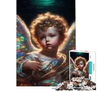 Puzzle da 1000 pezzi per adolescenti con simpatici cherubini giocattolo antistress ideale per le vacanze a casa per passare il tempo regalo di Natale o di compleanno (50x75cm)