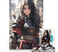 Puzzle da 1000 pezzi per adolescenti, con simpatici samurai assassini e cameriera, giochi rilassanti, sfida impegnativa, collezione d'artista, belle arti 38x26cm