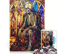 Puzzle da 1000 pezzi per adolescenti con soggetto "Mentore Stained" decorazione da parete regalo di compleanno ideale per rafforzare l'amore tra le coppie 38x26cm