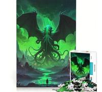 Puzzle da 1000 pezzi per adolescenti con soggetto Miti di Cthulhu, gioco divertente, allena la mente e la mano, sfida unica 38x26cm