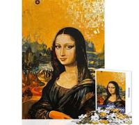 Puzzle da 1000 pezzi per adolescenti con soggetto Monna Lisa e Gustav Klimt ideale per rilassarsi migliorare la memoria decorare la parete e creare regali unici per compleanno e Natale (38x26cm)