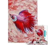 Puzzle da 1000 pezzi per adolescenti con soggetto pesce Betta e dipinto ad olio ideale per il fai da te Perfetto per le vacanze a casa e per passare il tempo insieme interagendo con i genitori