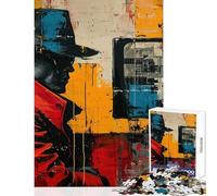 Puzzle da 1000 pezzi per adolescenti con soggetto spionaggio e pittura astratta giochi rilassanti per tutta la famiglia decorazioni per la casa e giocattoli per rafforzare l'amore tra le coppie