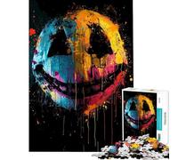 Puzzle da 1000 pezzi per adolescenti con sorrisi pazzi e colori vivaci Puzzle per adulti rompicapo divertente e umoristico difficile e stimolante (dimensioni 38x52cm)