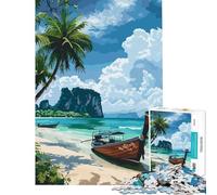 Puzzle da 1000 pezzi per adolescenti con spiaggia e costa thailandese gioco rilassante ed educativo ideale come regalo di compleanno o per migliorare la memoria (dimensioni 38x26cm)