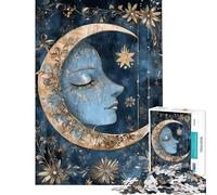 Puzzle da 1000 pezzi per adolescenti con stampa artistica della Dea della Luna Puzzle per adolescenti che migliora la memoria lista dei desideri con Babbo Natale ottimo regalo per i giocatori 50x75cm