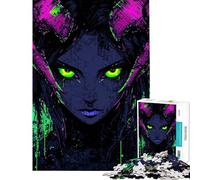 Puzzle da 1000 pezzi per adolescenti con succube gocciolante al neon puzzle per adulti gioco per famiglie divertente e spiritoso regalo di compleanno regali (dimensioni 50x75cm)