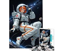 Puzzle da 1000 pezzi per adolescenti con tema anime ragazza astronauta nello spazio Divertimento a casa gioco per tutta la famiglia che migliora la memoria adatto a partire dai 14 anni 38x26cm