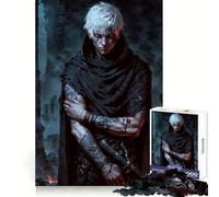 Puzzle da 1000 pezzi per adolescenti con tema "Assassino Revenant Tatuato", gioco di allenamento mentale, gioco di gruppo, taglio di precisione, regalo per le feste 50x75cm