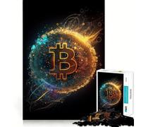Puzzle da 1000 pezzi per adolescenti con tema Bitcoin Universe V,giunture lisce,divertimento cognitivo,gioco casual,regalo festivo per il tempo libero (38x52cm)