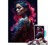 Puzzle da 1000 pezzi per adolescenti con tema Cyberpunk simpatico gioco interattivo ed educativo ideale come regalo di Babbo Natale segreto o per passare il tempo durante le vacanze (38x52cm)